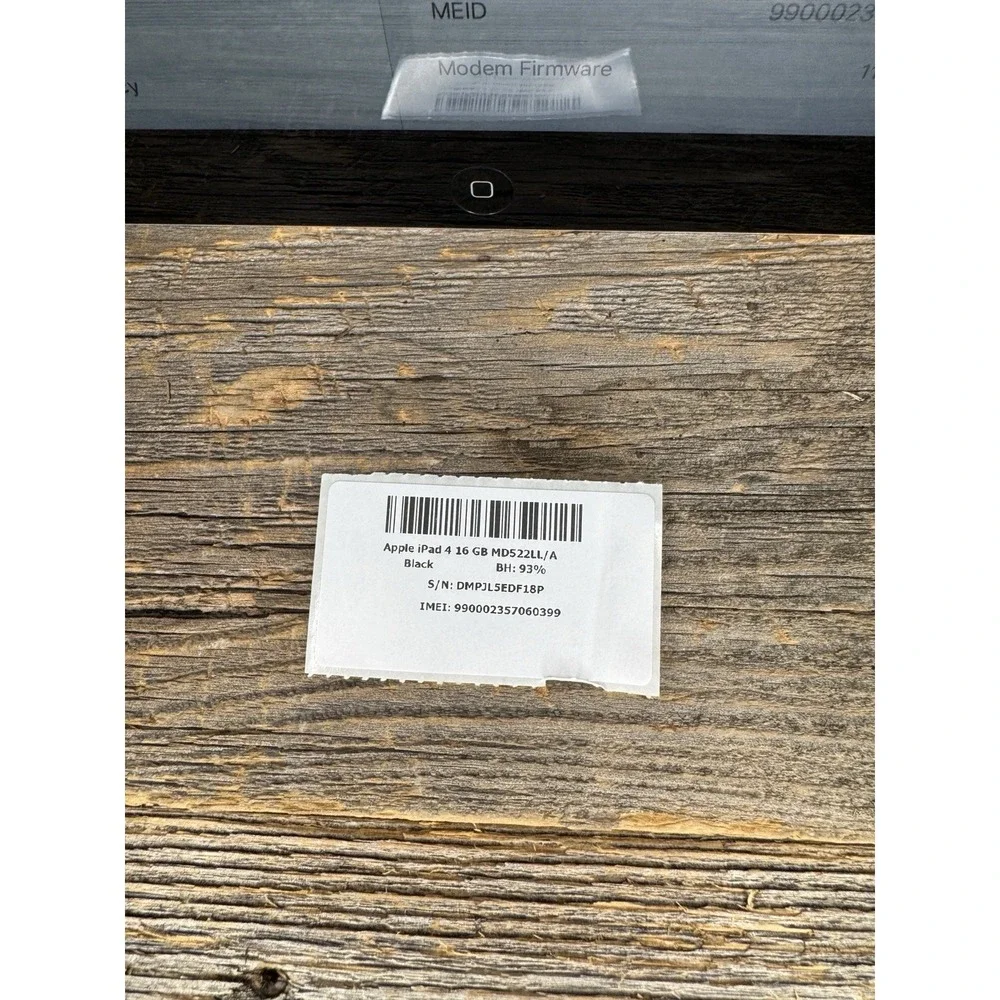 iPad 4 16G Black Silver‎ Model A 1460